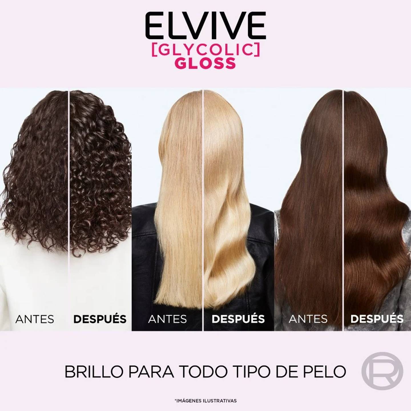 Elvive Glycolic Gloss Shampoo 680ml – Brillo Extremo con Ácido Glicólico