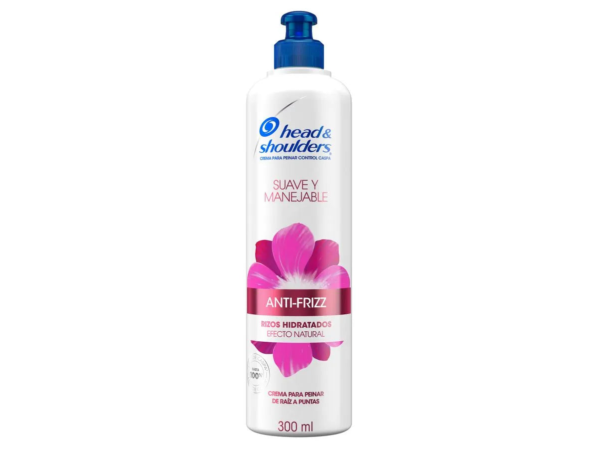 Crema para Peinar Rizos Hidratados Head & Shoulders – Suave y Manejable 300 ml