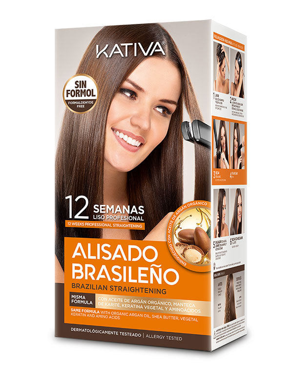 Alisado Brasileño Kativa Sin Formol – Hasta 12 Semanas de Efecto Liso