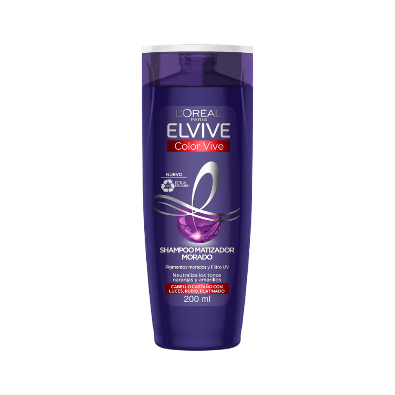 Shampoo Matizador Morado L'Oréal Elvive Color Vive – 200 ml