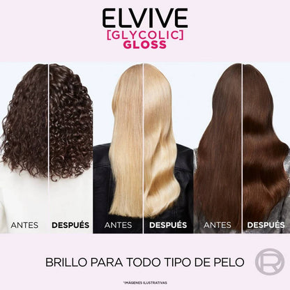 Elvive Glycolic Gloss Shampoo 680ml – Brillo Extremo con Ácido Glicólico
