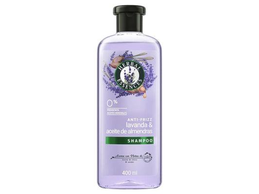 Shampoo Herbal Essences Lavanda & Aceite de Almendras – Anti-Frizz 400 ml