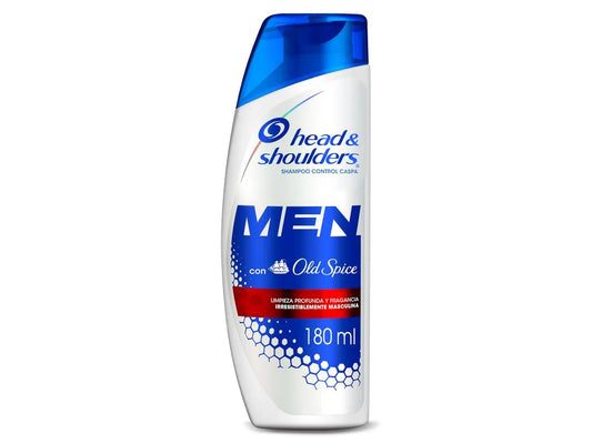 Shampoo Head & Shoulders Old Spice para Hombres – Anticaspa Refrescante 180 ml