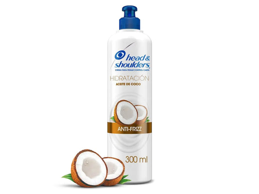 Crema para Peinar Head & Shoulders con Aceite de Coco – Hidratación y Control de Caspa 300 ml