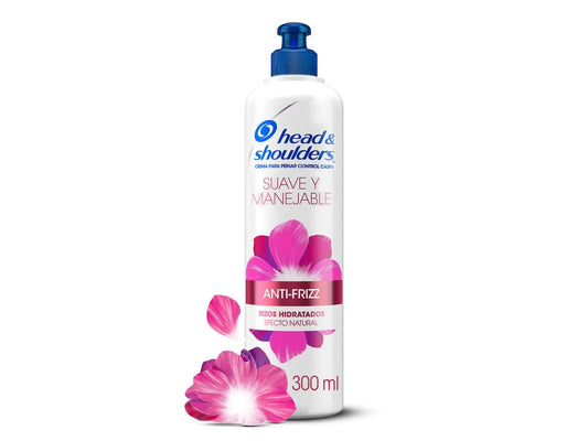 Crema para Peinar Rizos Hidratados Head & Shoulders – Suave y Manejable 300 ml