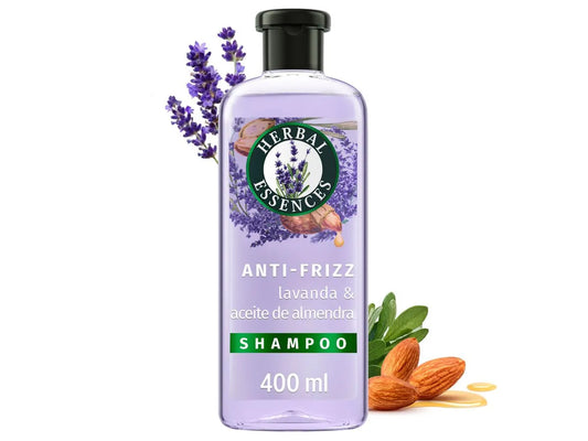 Shampoo Herbal Essences Lavanda & Aceite de Almendras – Anti-Frizz 400 ml