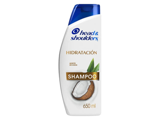Shampoo Head & Shoulders Hidratación con Aceite de Coco – Anticaspa 650ml