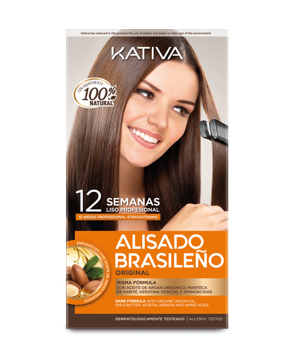 Alisado Brasileño Kativa Sin Formol – Hasta 12 Semanas de Efecto Liso