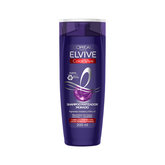 Shampoo Matizador Morado L'Oréal Elvive Color Vive – 200 ml